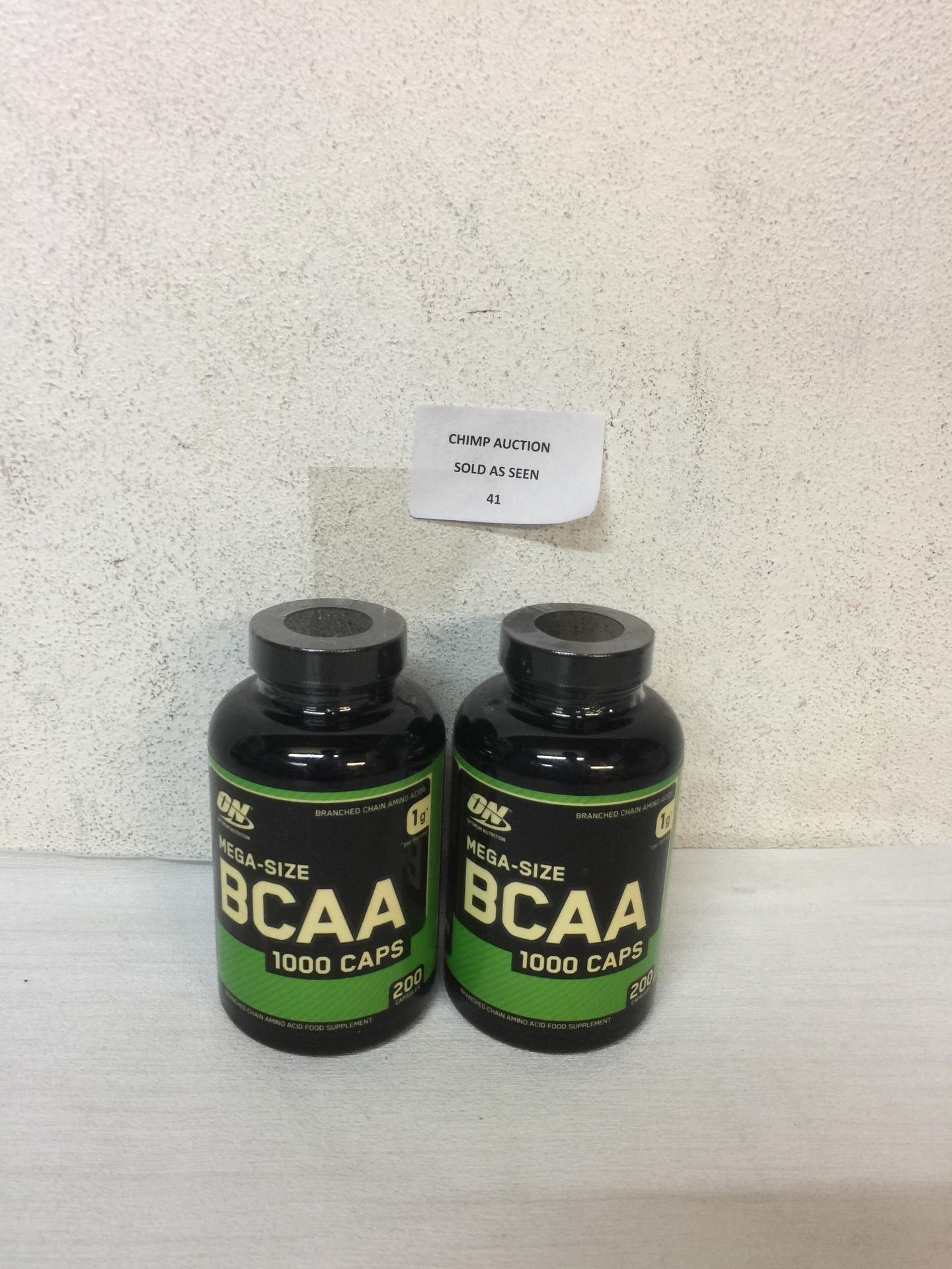 2X BRAND NEW Optimum Nutrition BCAA1000 -200 Capsules EXP MAY 2018.