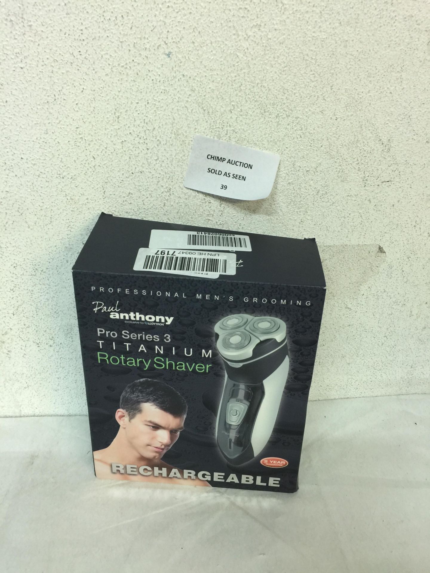 PAUL ANTHONY PRO SERIES 3 TITANIUM ROTARY SHAVER