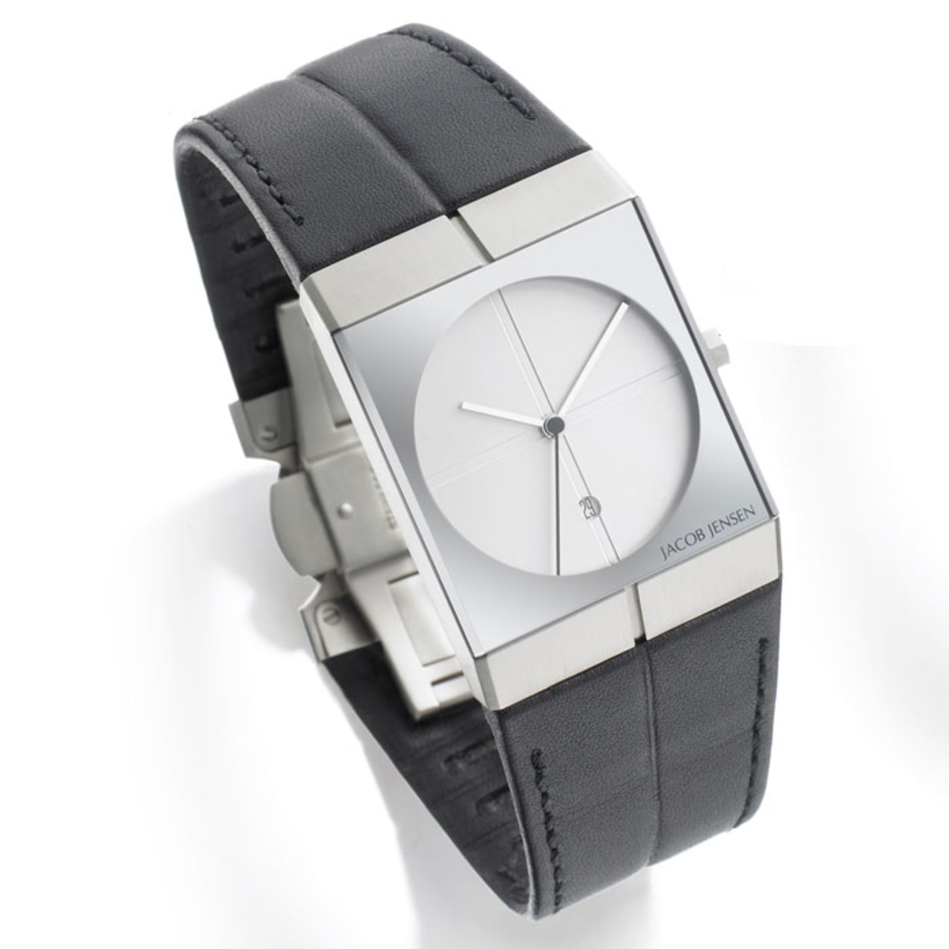 BRAND NEW JACOB JENSEN ICON 230 SAPPHIRE CRYSTAL WATCH RRP £799.99 ( MENS )