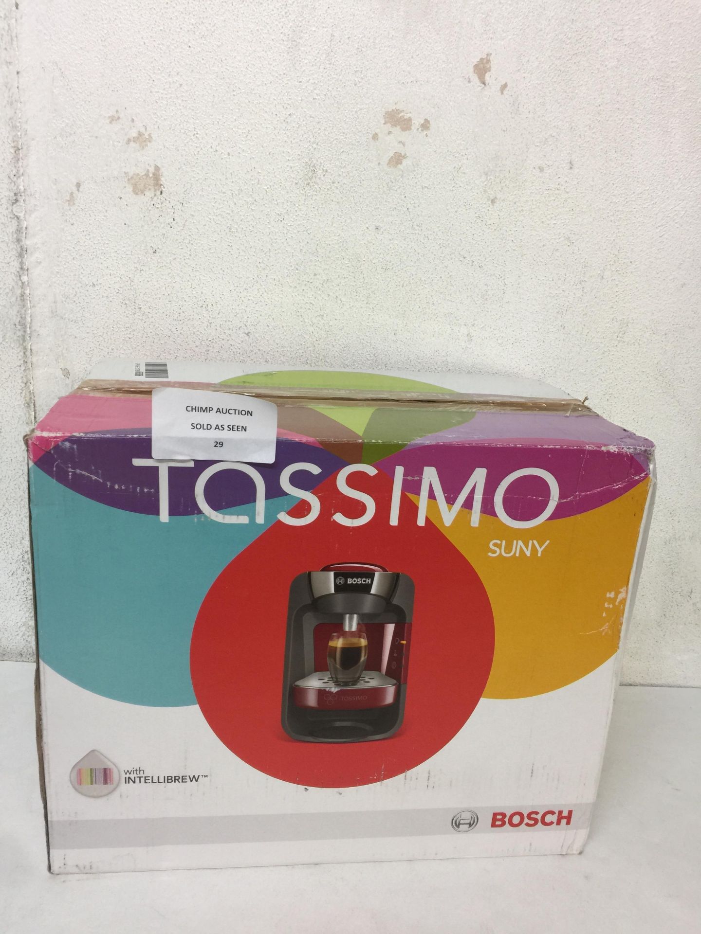 Bosch Tassimo TAS3202GB Suny Hot Drinks and Coffee Machine RRP £129.99.