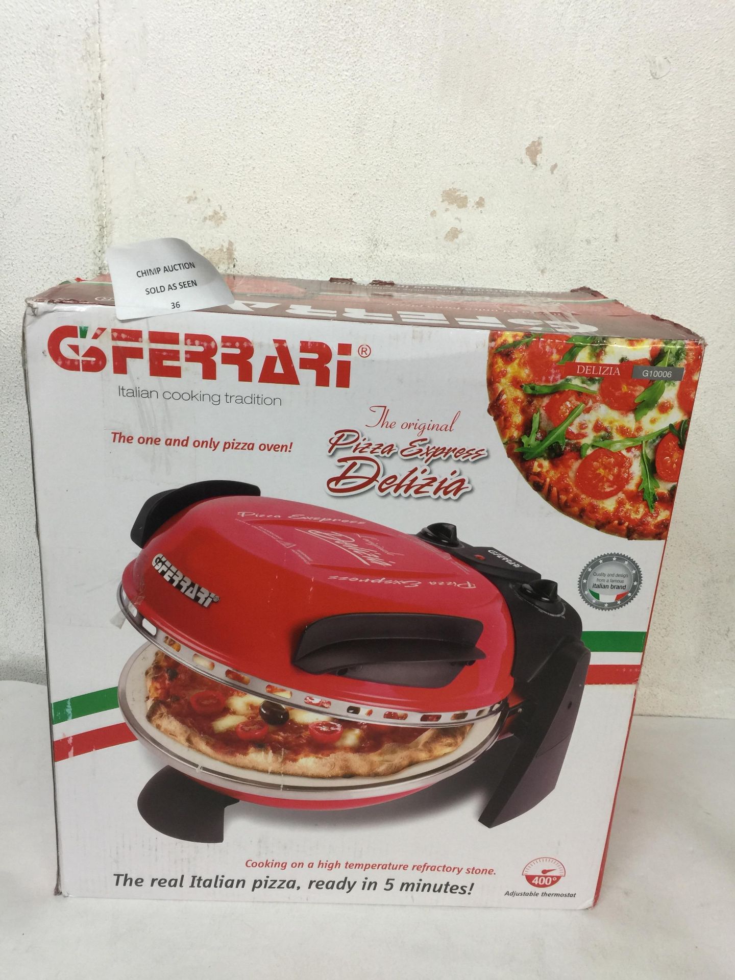 G3 Ferrari G10006 Delizia Pizza Oven - 1200W RRP £159.99