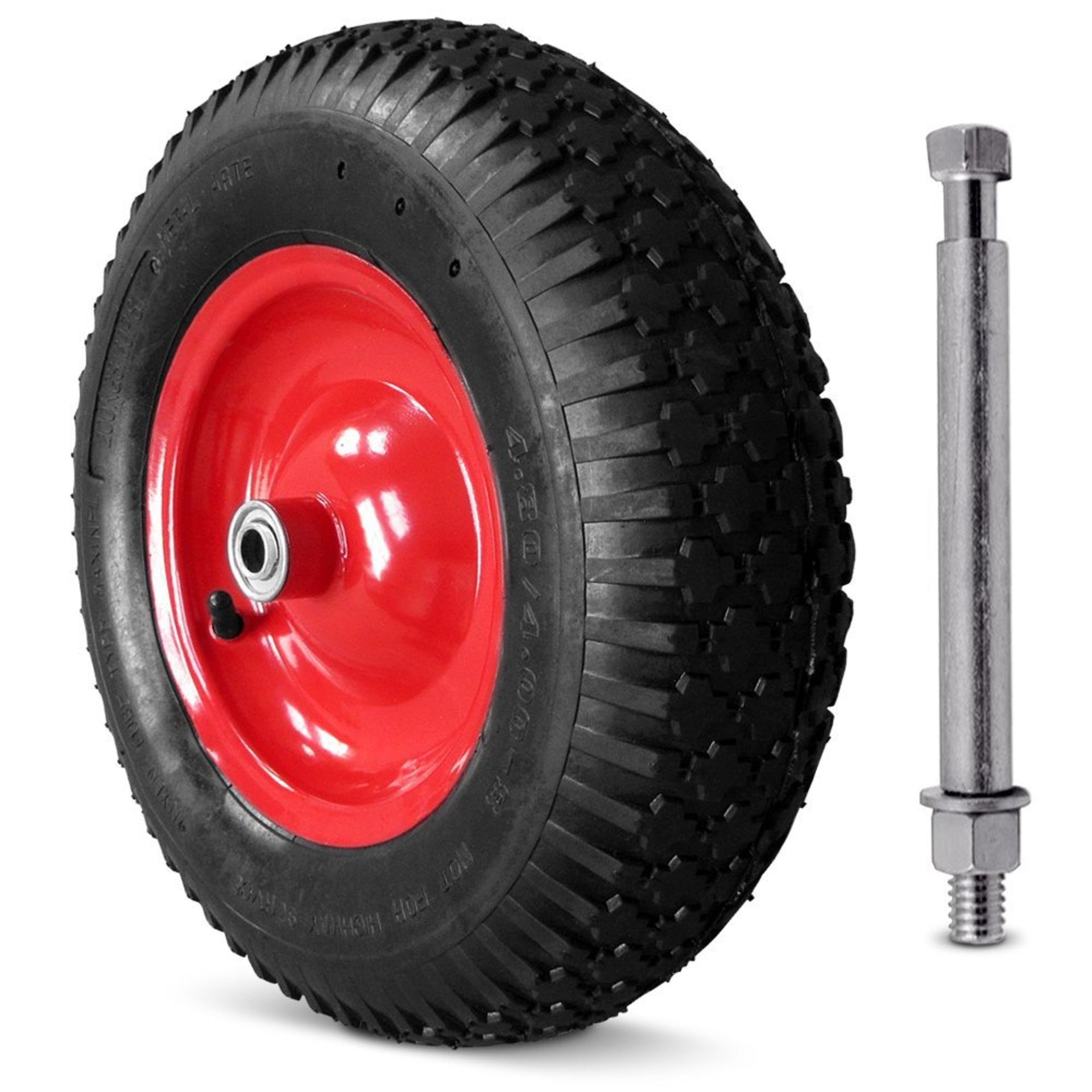 Wheelbarrow Wheel Tyre with Axle