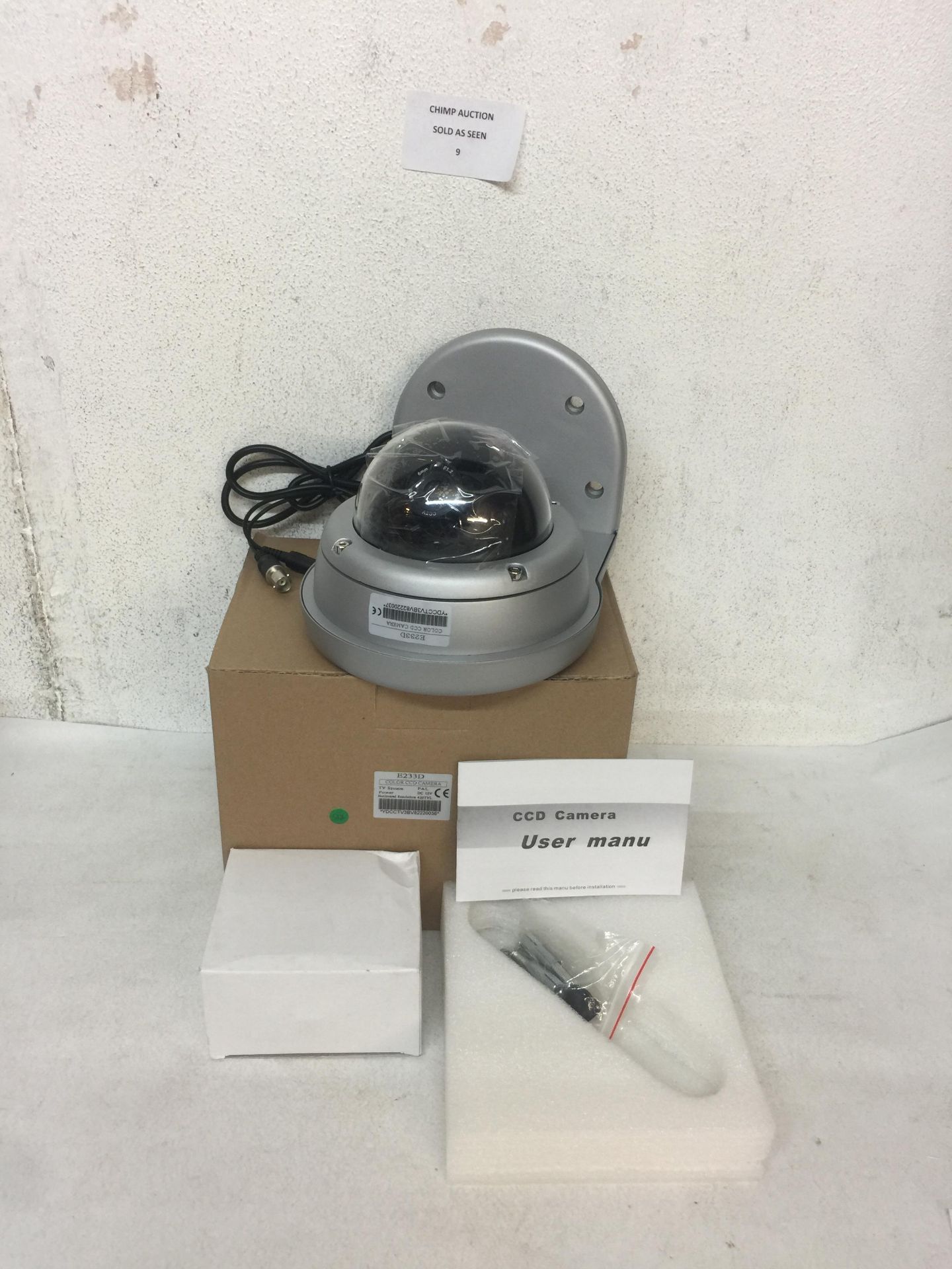 BRAND NEW E233D COLOR CCTV SECURITY CCD CAMERA & BRACKET RRP £79.99.