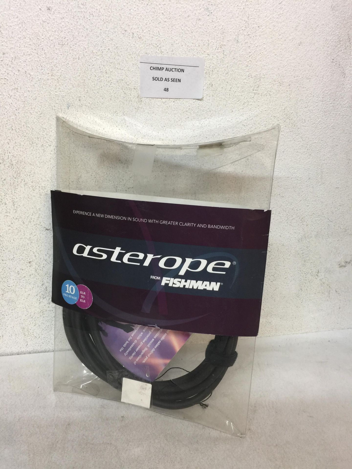 BRAND NEW ASTEROPE AST-B10-XLN 2.1M NICKEL PLATED XLR CABLE RRP £129.99