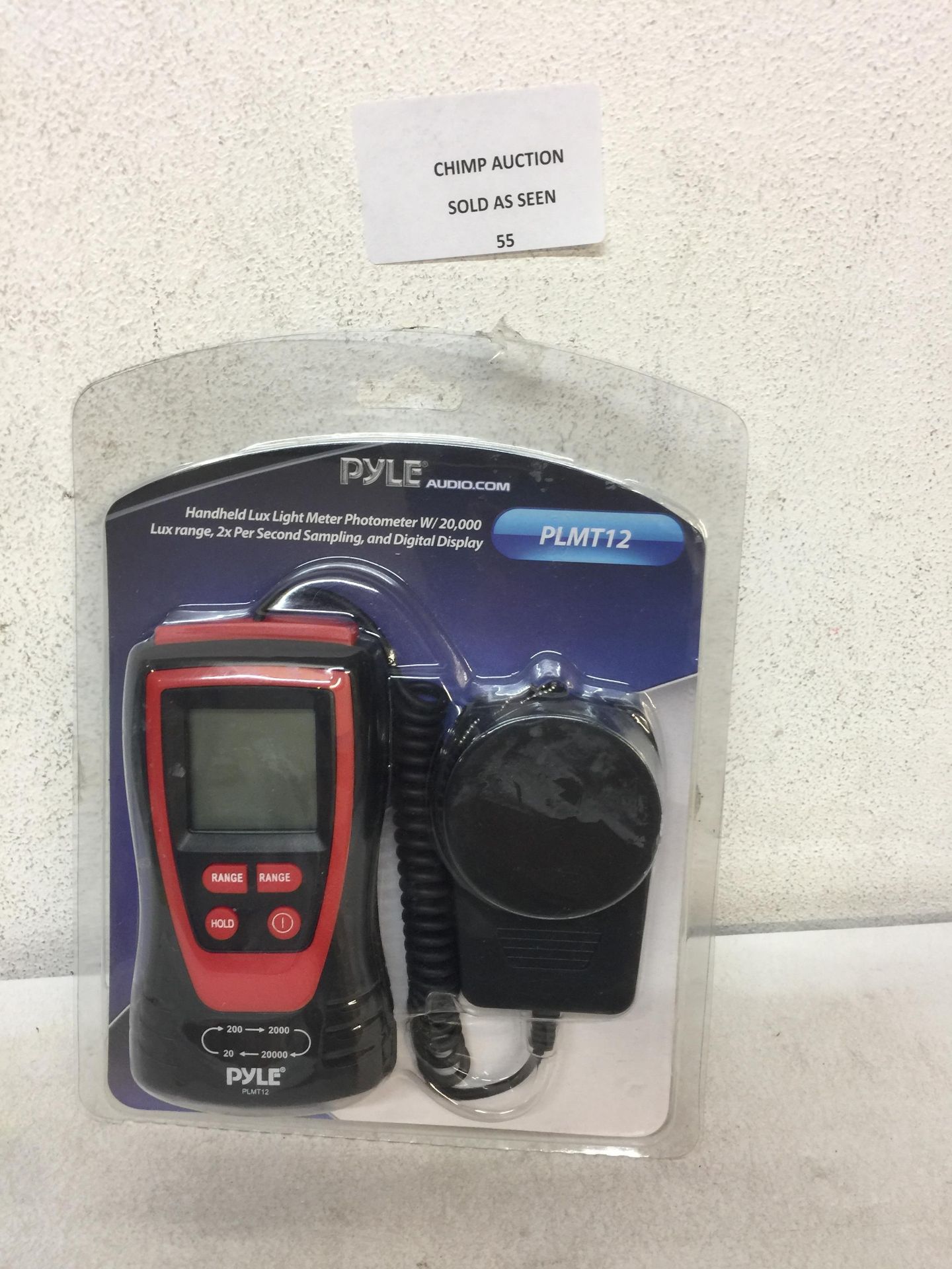 Pyle 20000 Lux Range Light Meter Photometer with Digital Display