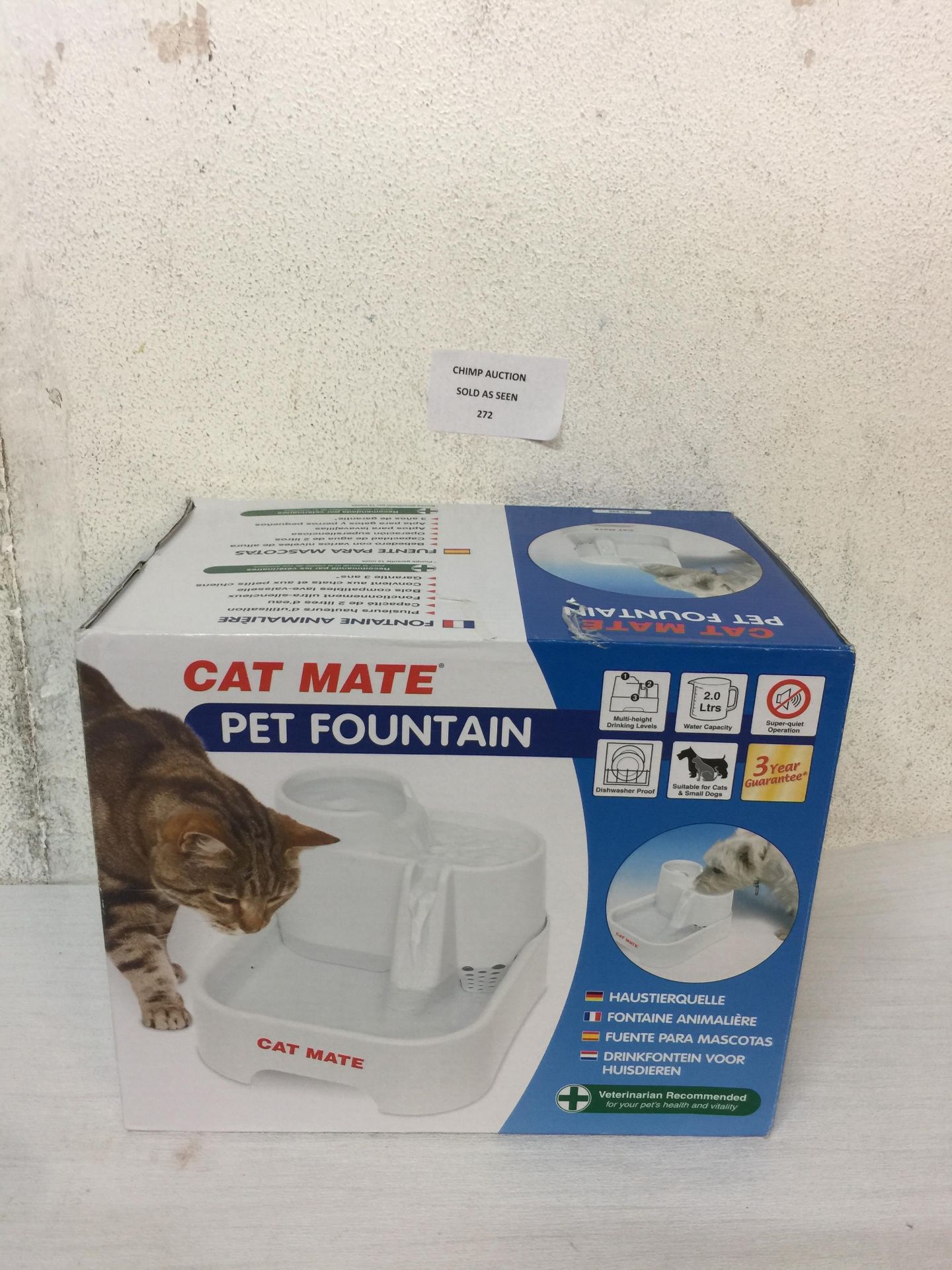 Cat Mate Fresh Water Drinking Fountain for Cats and Small Dogs