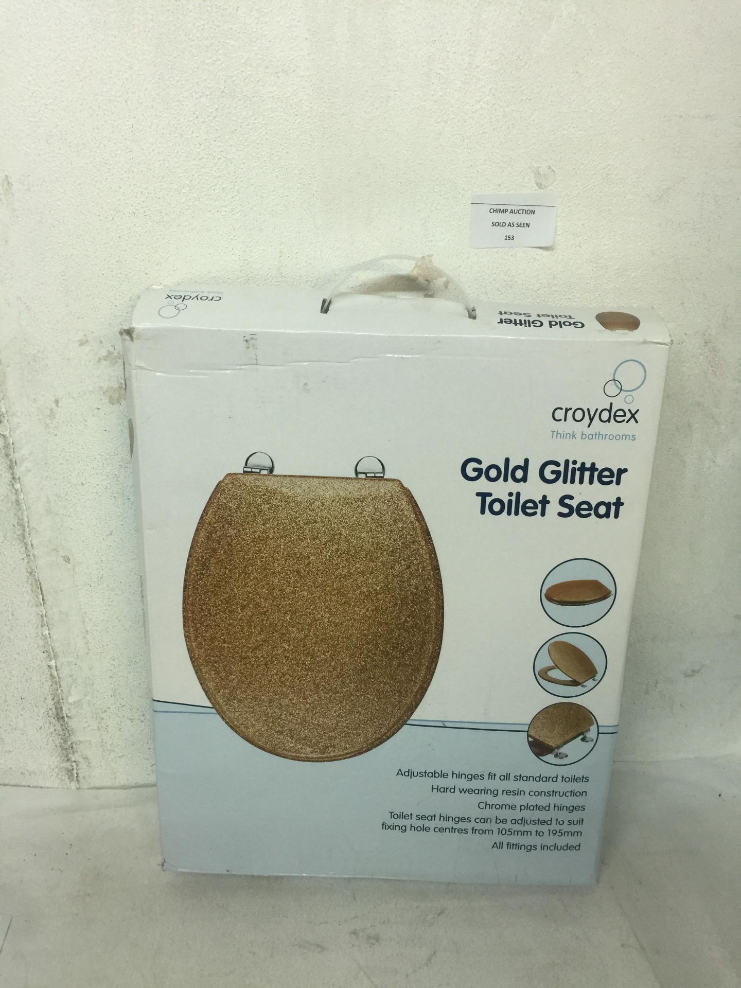 Croydex Gold Glitter Toilet Seat RRP £39.99