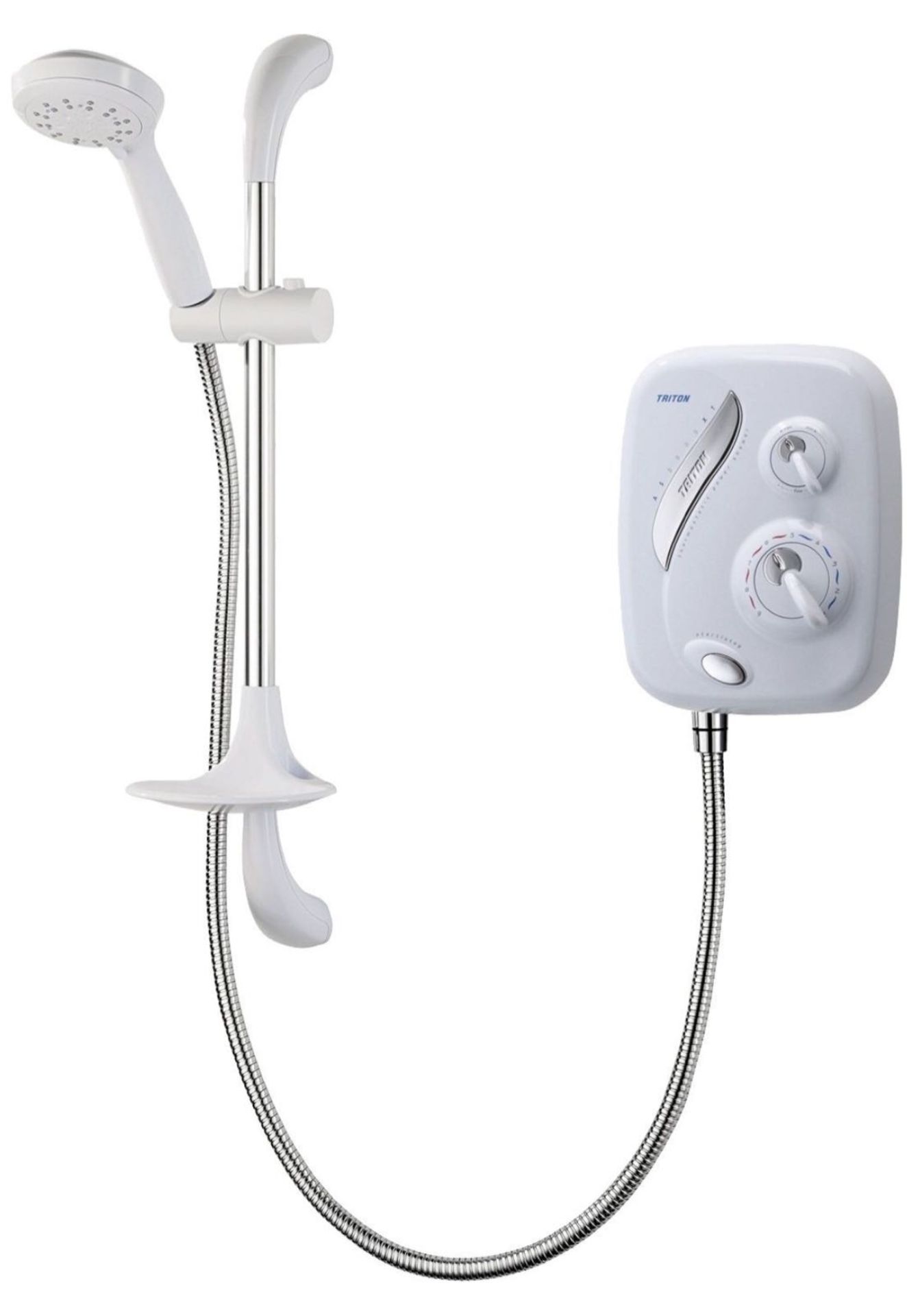 Triton AS2000XT Aqua Sensation Thermostatic Power Shower White & Chrome RRP £159.99