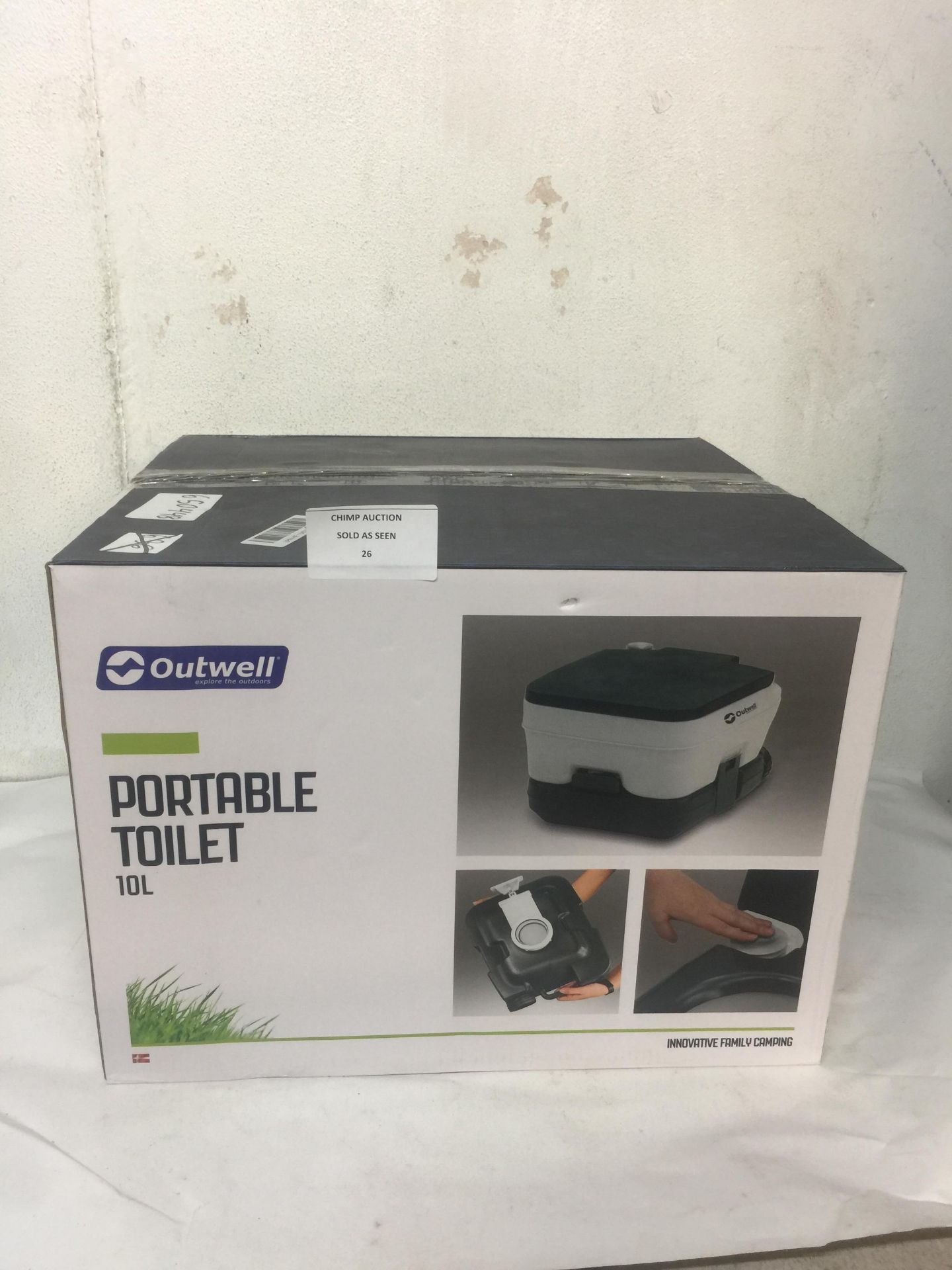 Outwell Unisex Adult 10L Portable Toilet,Grey RRP £45.99