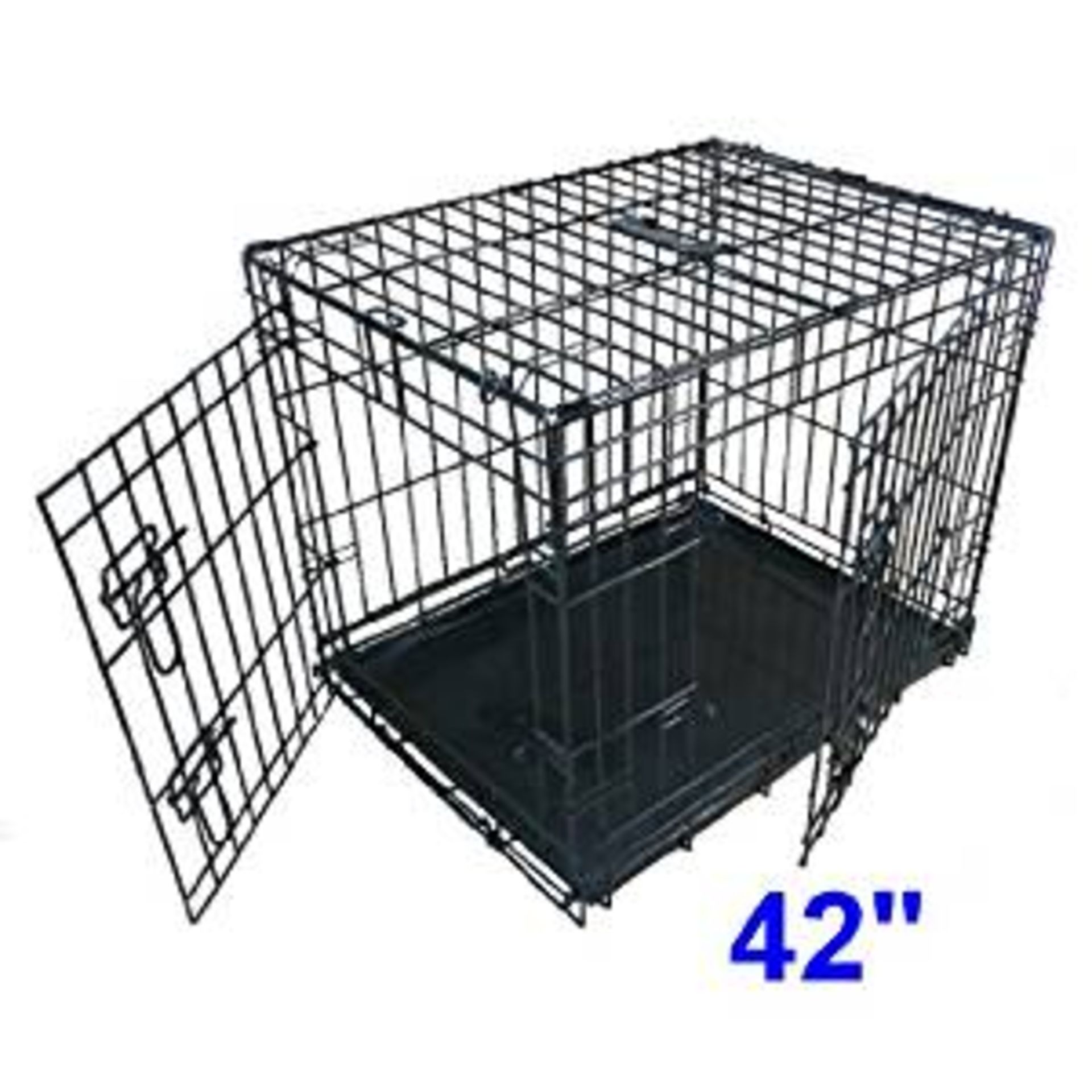 Ellie-Bo Dog Puppy Cage Folding 2 Door Crate