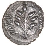 Amminus Plant. c.AD30-40. Celtic silver unit. 12mm. 0.95g.