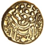 Chute. c.65-58BC. Celtic gold stater. 17mm. 6.04g.