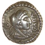 Caratacus Eagle. c.AD40-43. Celtic silver unit. 12mm. 1.31g.