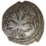 Verica Mini Vine Leaf. c.AD10-40. Celtic silver minim. 8mm. 0.27g.