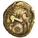 Snettisham. Ring Type. c.15BC-5AD. Celtic gold stater. 17mm. 5.55g.