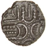 Eyelash Crescents. c.AD10-25. Celtic silver unit. 12mm. 0.92g.