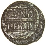 Cunobelinus Horseman. c.AD8-41. Celtic silver unit. 13mm. 1.16g