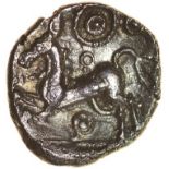 Bury Diadem. Talbot Bury A, C/4. c.50-15 BC. Celtic silver unit. 12mm. 1.40g.