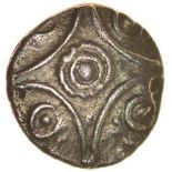 Commios Concave Squares. c.50-25 BC. Celtic silver minim. 8mm. 0.47g.