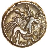 Tincomarus Alton. Sills Class 1.c.25BC-AD10. Celtic gold stater. 16mm. 5.47g.