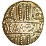 Cunobelinus Biga. Early Type. c.AD8-41. Celtic gold stater. 17mm. 5.44g.