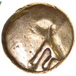 Commios A-Type. Sills Class 1.c.50-25 BC. Celtic gold quarter stater. 8mm. 1.21g.