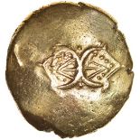 Addedomaros Floral Spiral. Sills Class 1b, Shell Whorl.c.45-25 BC. Celtic gold stater. 18mm. 5.60g