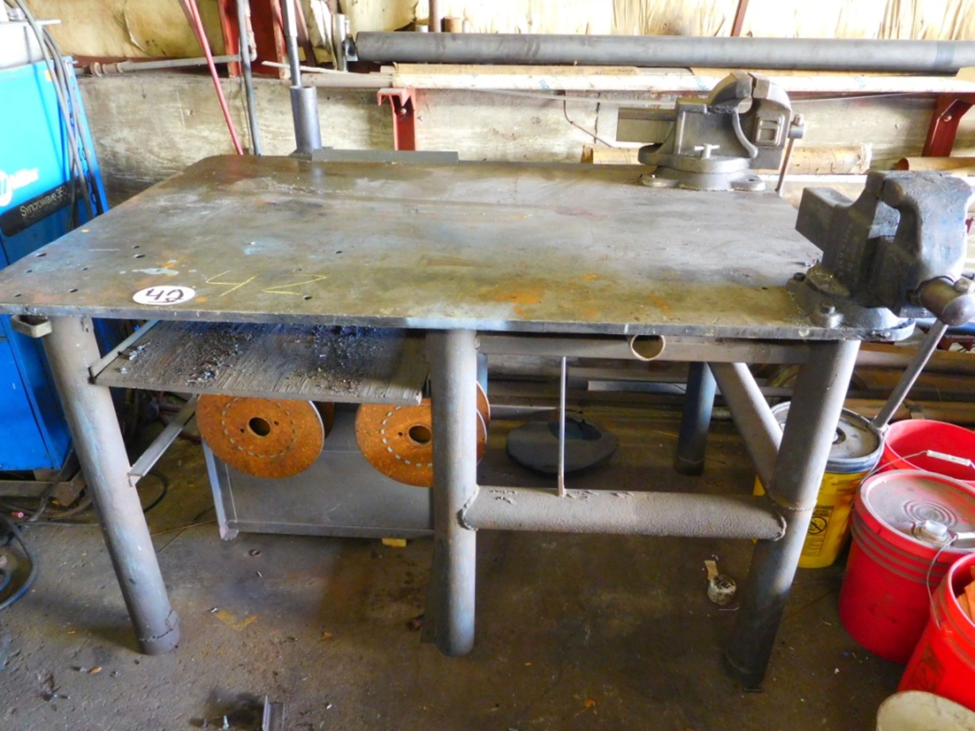 4' x 5' Welding Table w/2 Large Vices