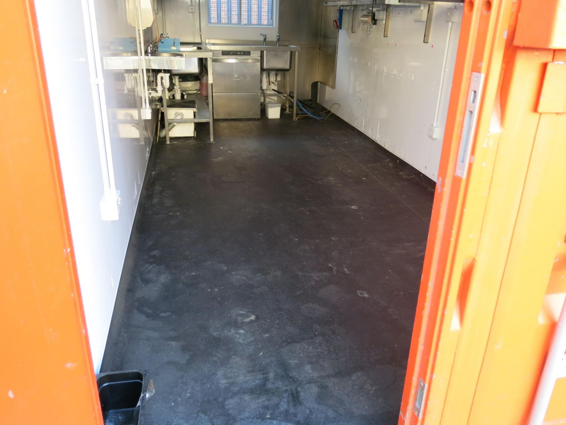 * A 20ft container fitted out with a part stainless steel kitchen consisting of 2 x stainless - Image 5 of 11