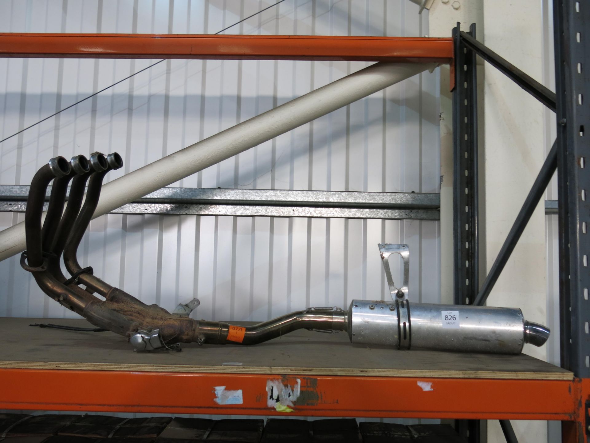 A 4 cylinder motorbike exhaust