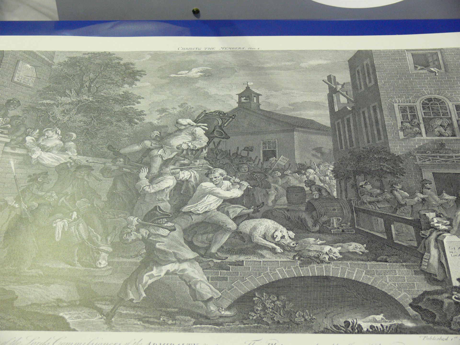 William Hogarth Prints. Five copies each of 'An Election - Plate I', 'Canvassing For Votes - Plate - Image 10 of 10