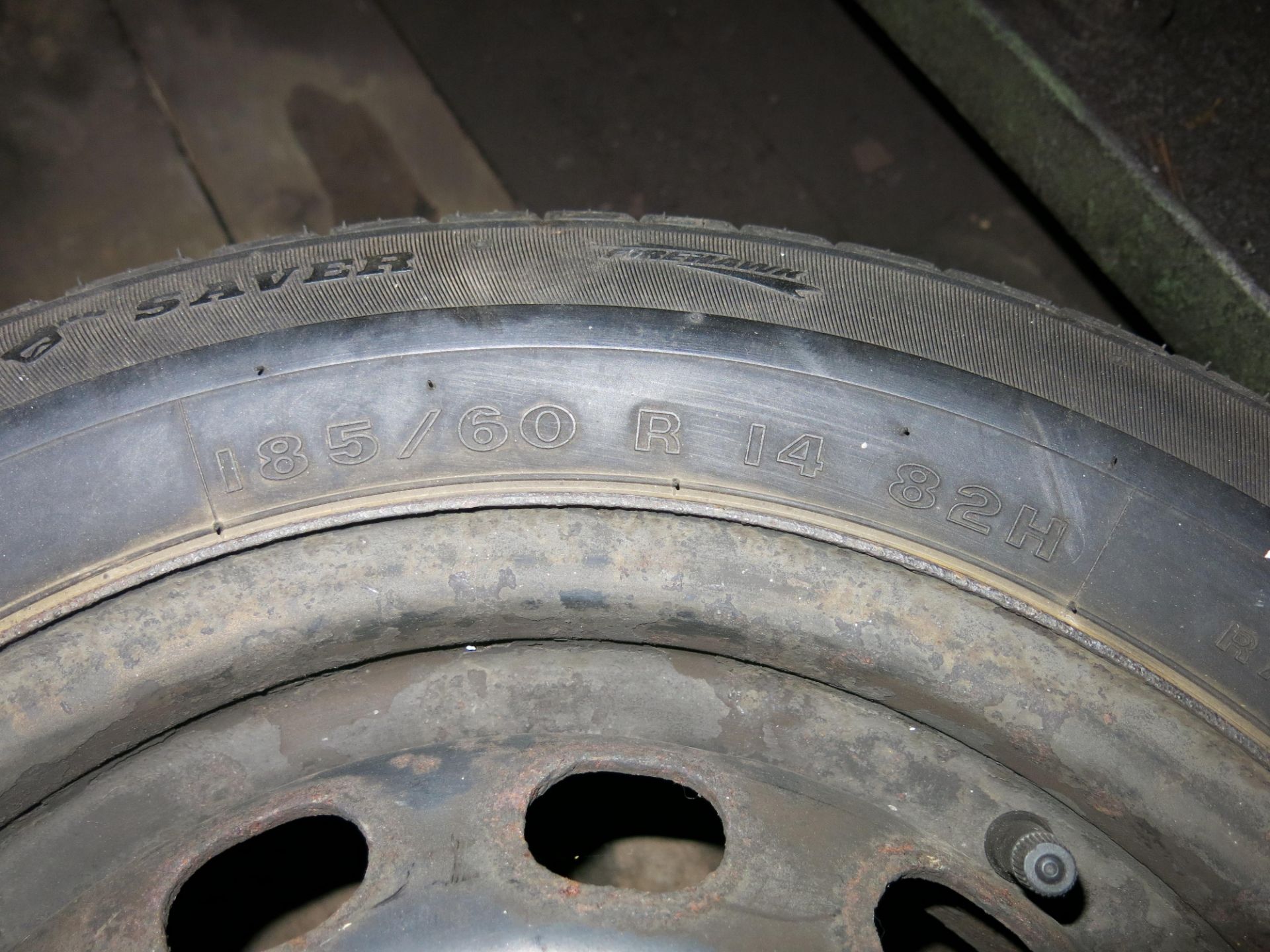 A spare wheel, 4 bolt, with good tyre 185/60/R14 - Image 2 of 2