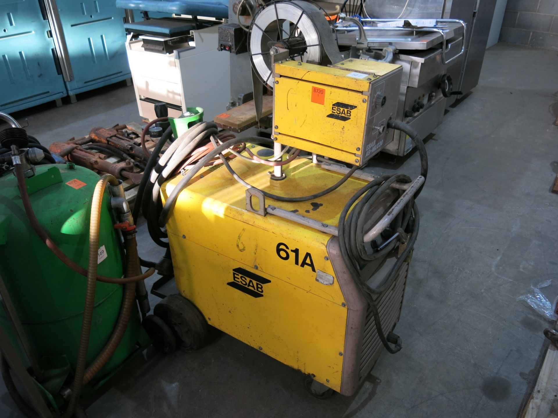 * An Esab LAX 380/A9-MLC30 Welder, 3PH. Please note there is a £10 + VAT Lift Out Fee on this lot