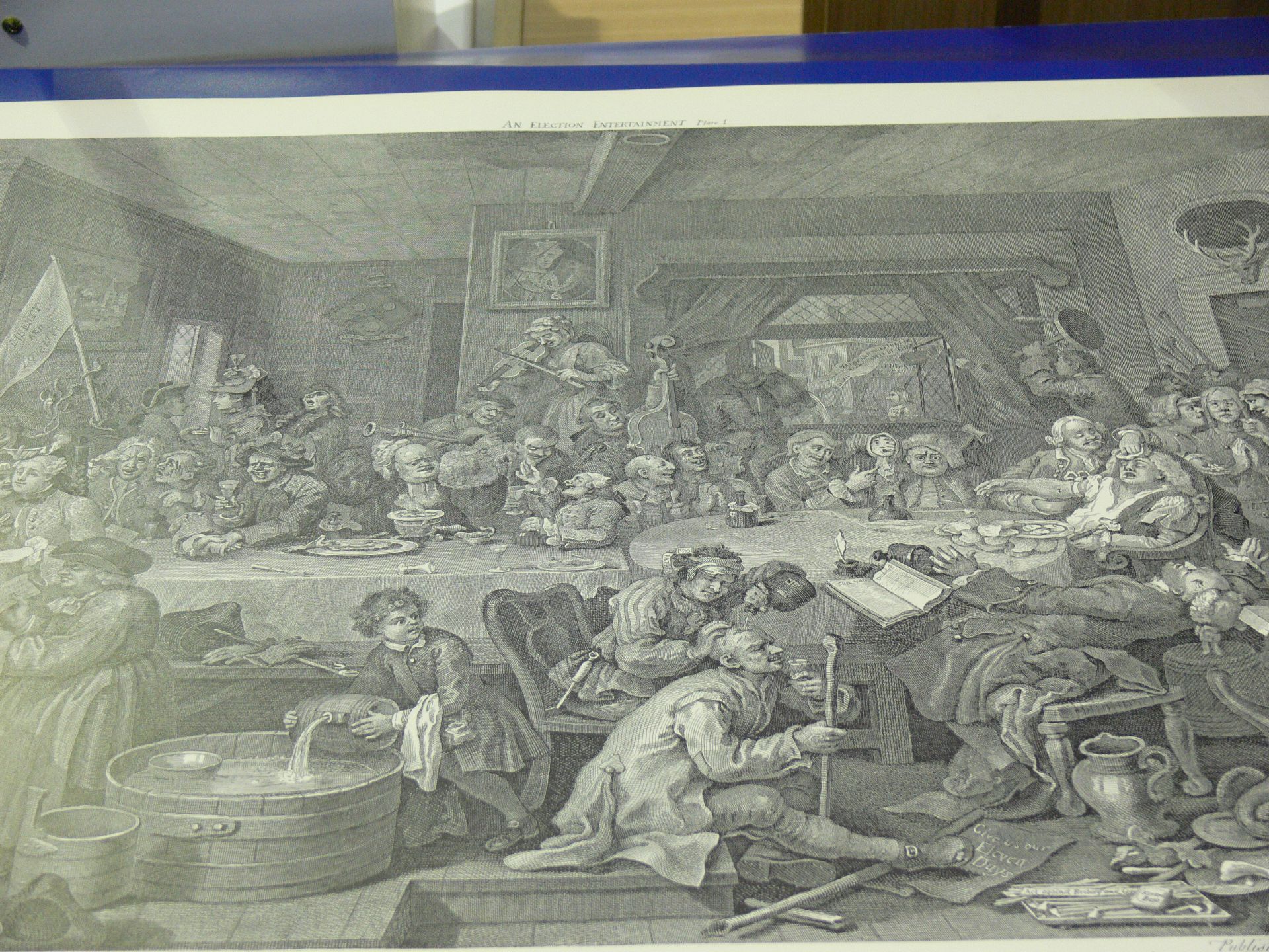 William Hogarth Prints. Five copies each of 'An Election - Plate I', 'Canvassing For Votes - Plate - Image 6 of 10