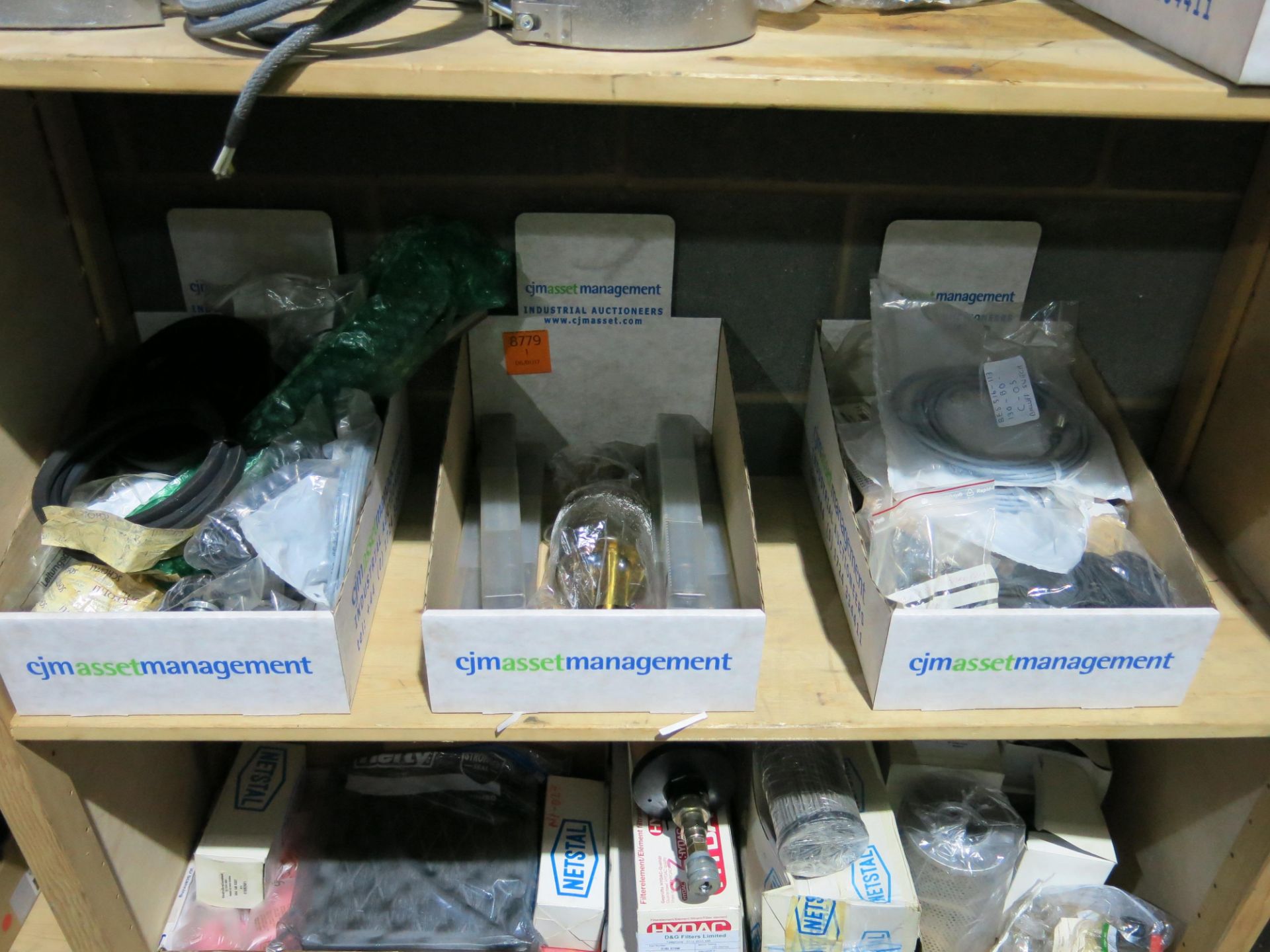 * 3 x Shelves of assorted injection moulding consumables to include heater bands, thermo couples, - Image 4 of 4