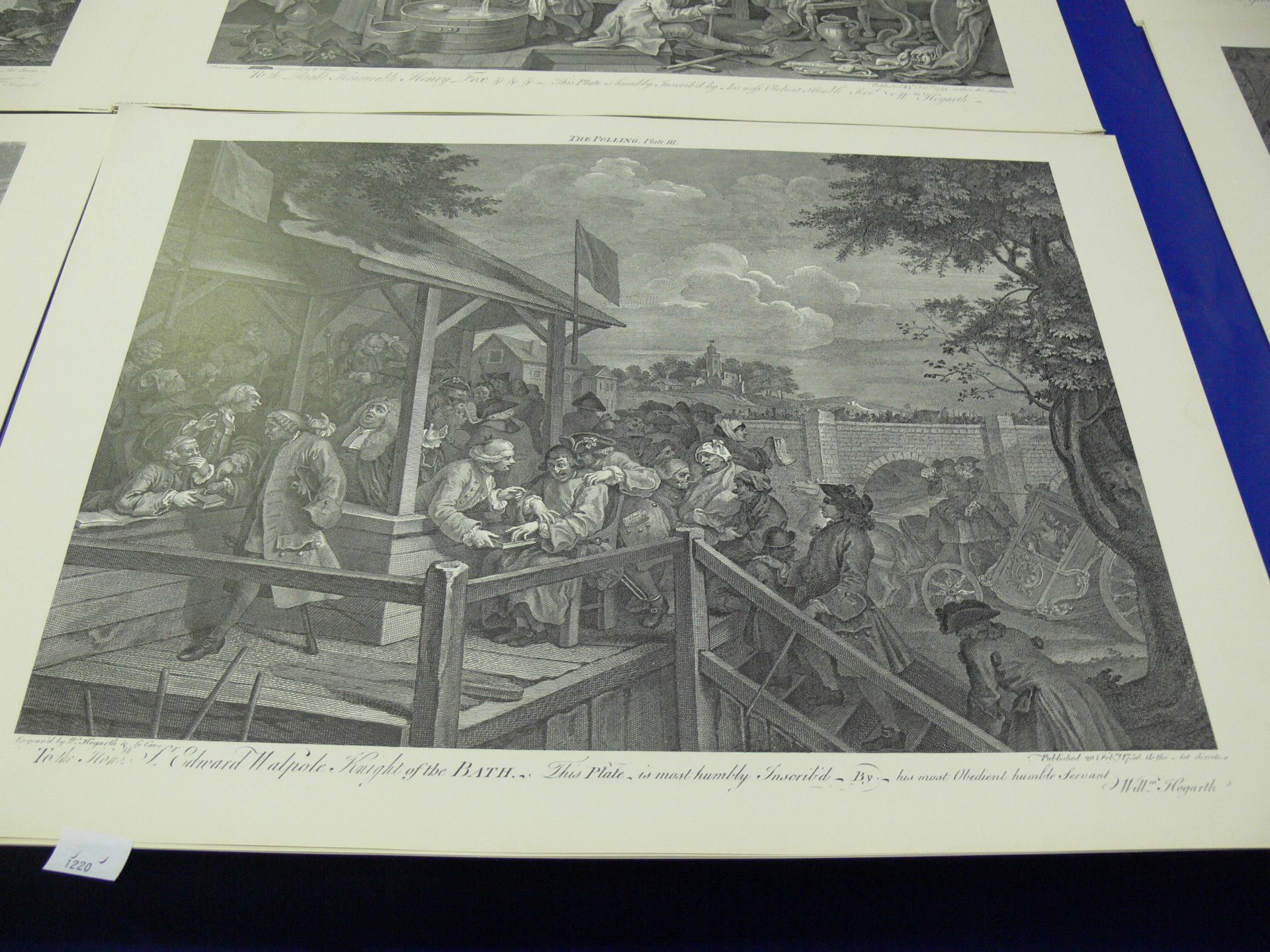 William Hogarth Prints. Five copies each of 'An Election - Plate I', 'Canvassing For Votes - Plate - Image 3 of 10