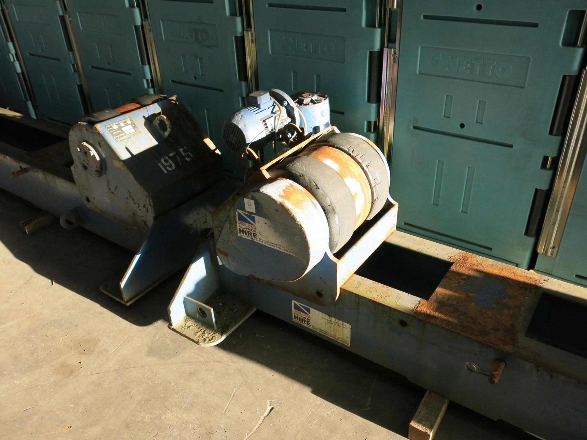 A set of 3 x 50 tonne welding rotators. 48 hours notice required before collection. - Image 9 of 10