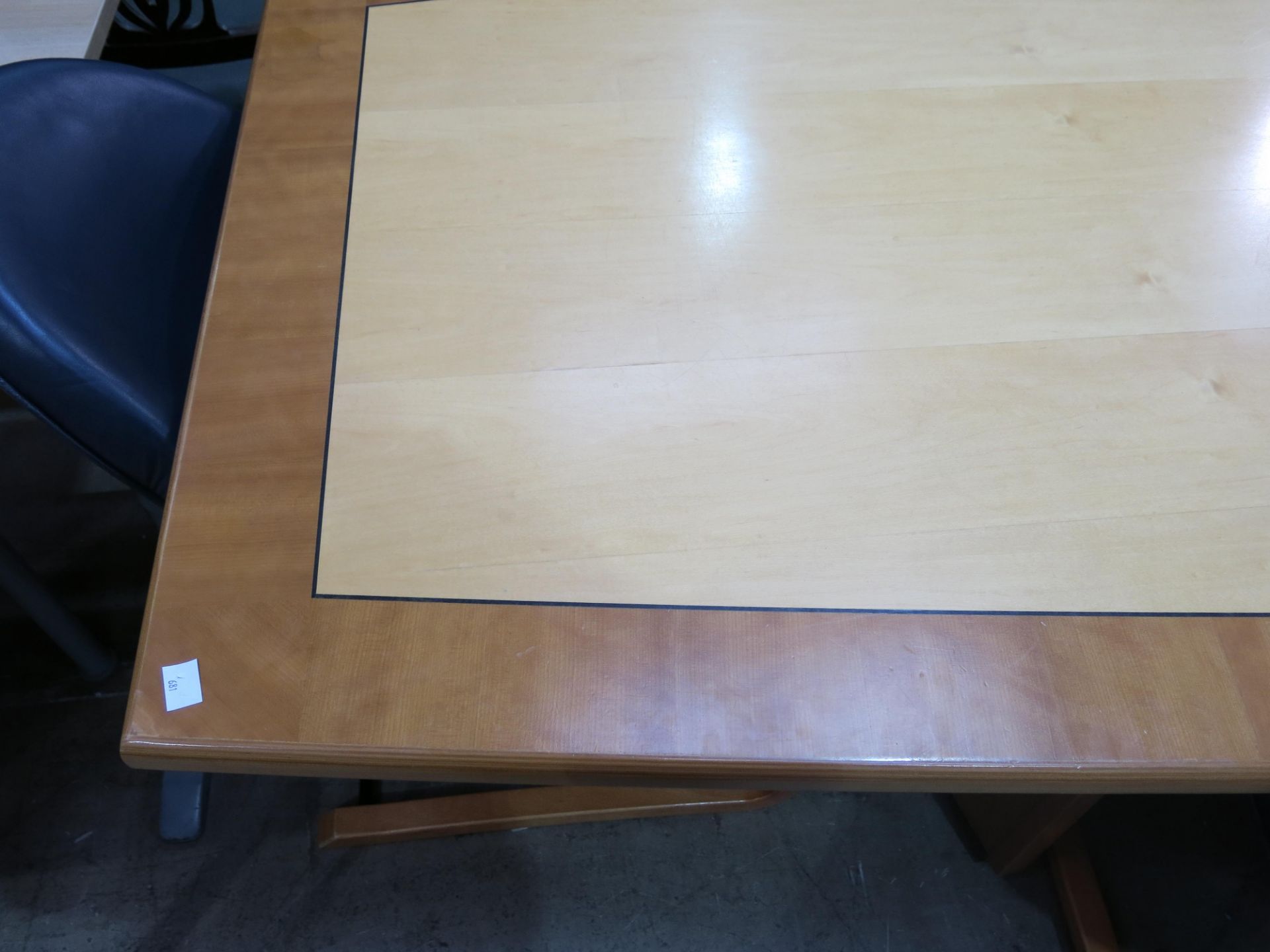 * A large board room table complete with 10 x chairs (H720mm, L4200mm, W1190mm) - Image 3 of 4