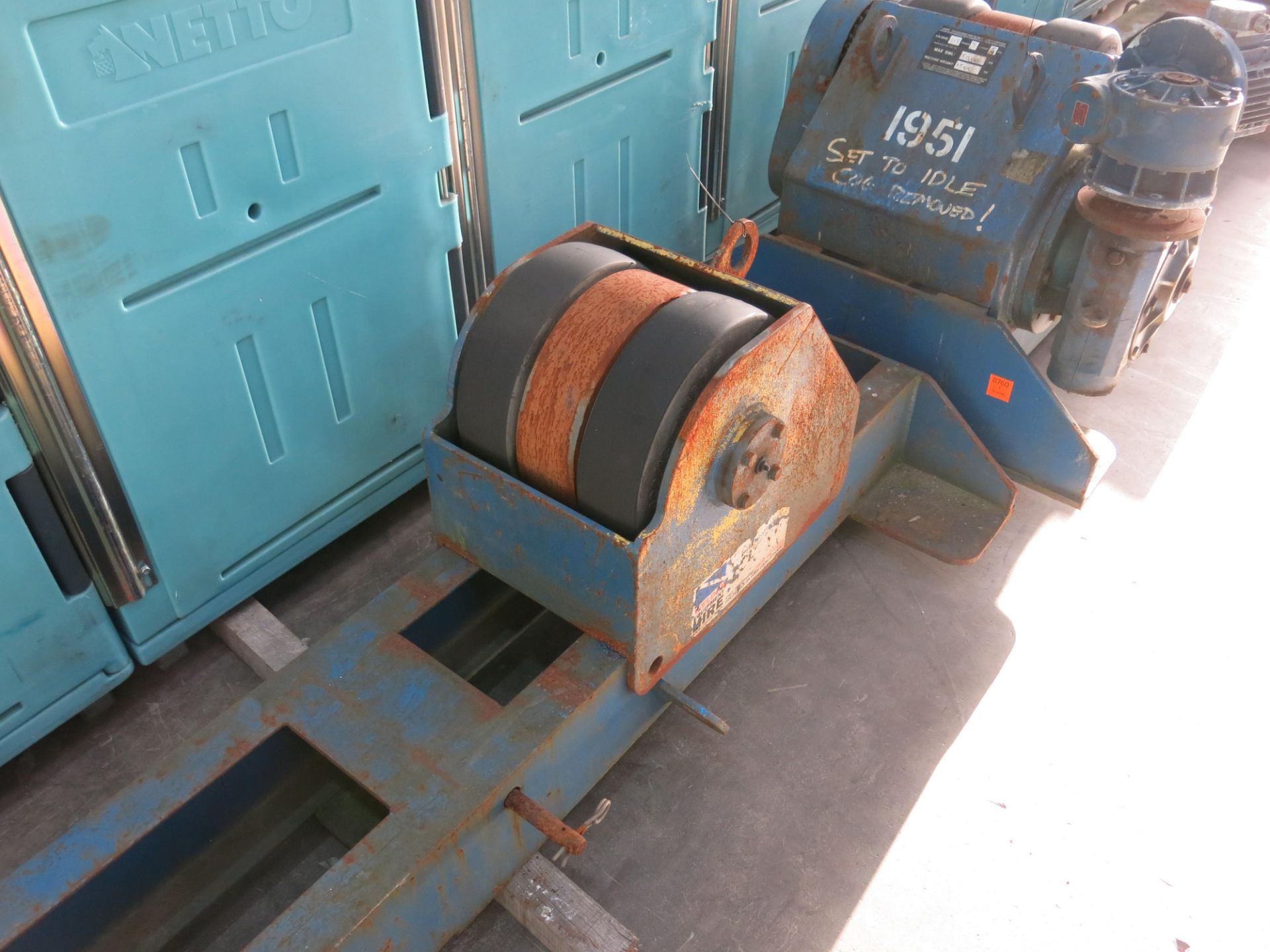 A set of 3 x 50 tonne welding rotators. 48 hours notice required before collection. - Image 4 of 10