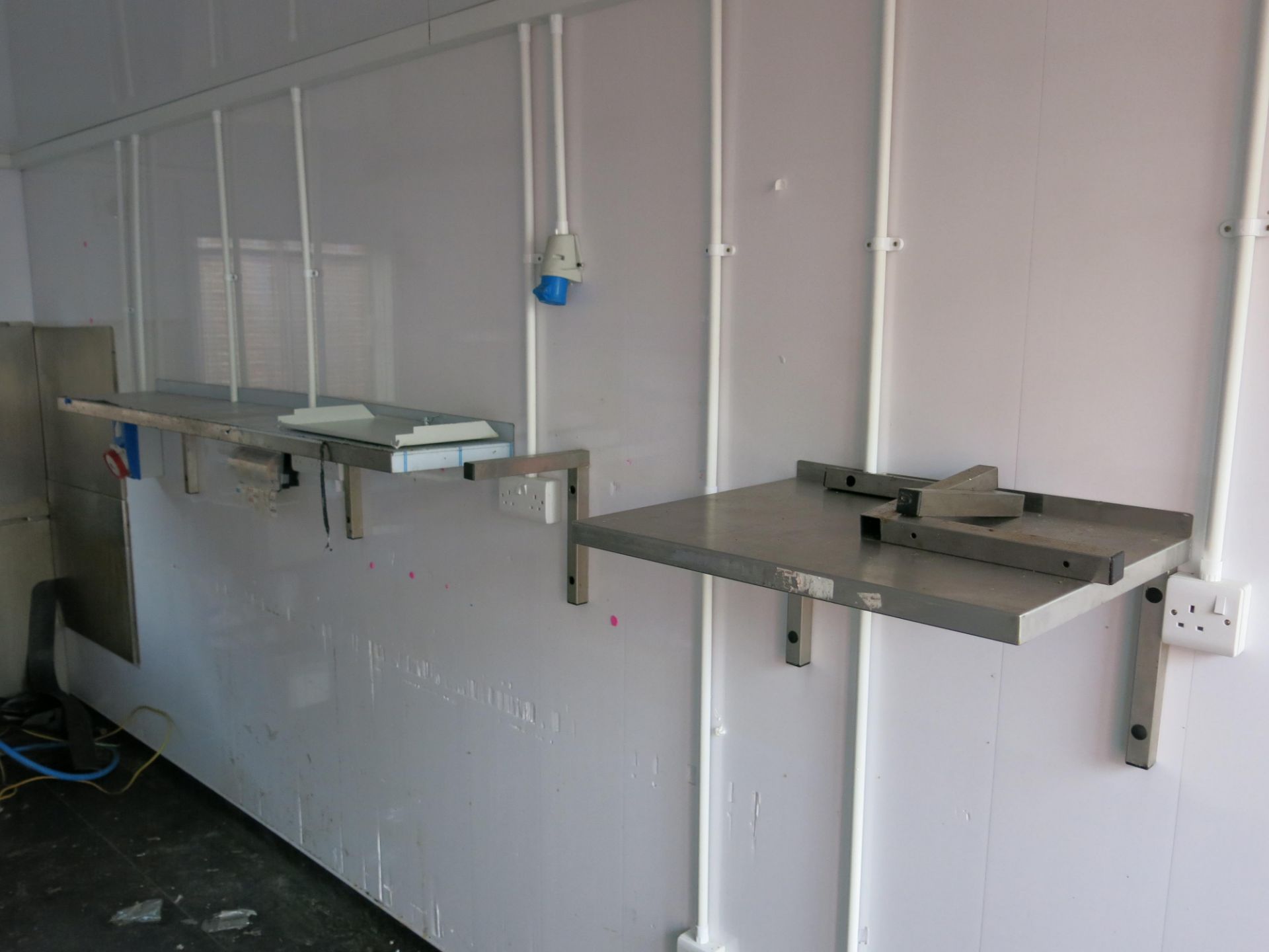 * A 20ft container fitted out with a part stainless steel kitchen consisting of 2 x stainless - Image 8 of 11