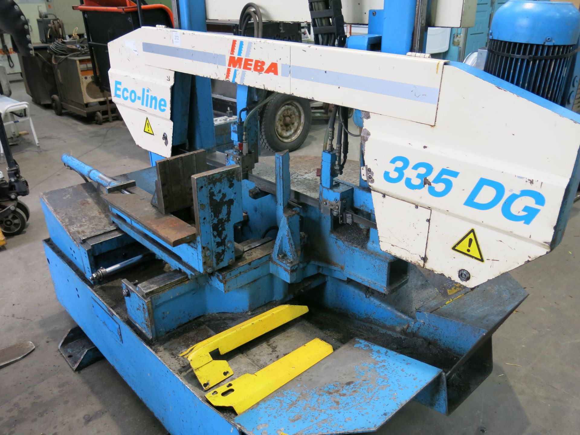 * A MEBA Eco-Line 335 DG Horizontal Metal Cutting Mitre Bandsaw, 420V, s/n 16935, yom 2002. - Image 6 of 11