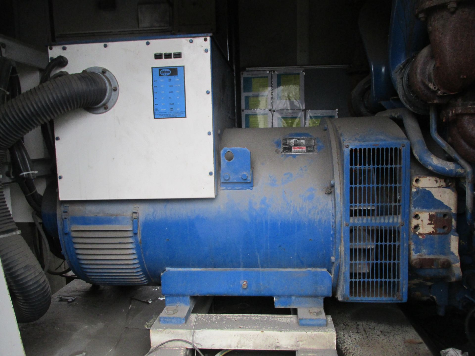 * F G Wilson 575KVA Diesel Generator, ex standby, only 12 hours, 1991, Perkins Rolls Royce V8