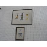 This is a Timed Online Auction on Bidspotter.co.uk, Click here to bid. Three framed Papyrus