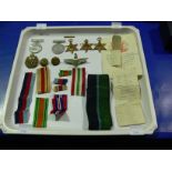 This is a Timed Online Auction on Bidspotter.co.uk, Click here to bid. Various medals, clasp, cap