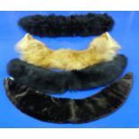 This is a Timed Online Auction on Bidspotter.co.uk, Click here to bid. Four fur 'collars' (est £20-£