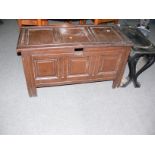 This is a Timed Online Auction on Bidspotter.co.uk, Click here to bid. A wooden blanket box (L108cm,