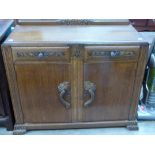 This is a Timed Online Auction on Bidspotter.co.uk, Click here to bid. An early wooden sideboard