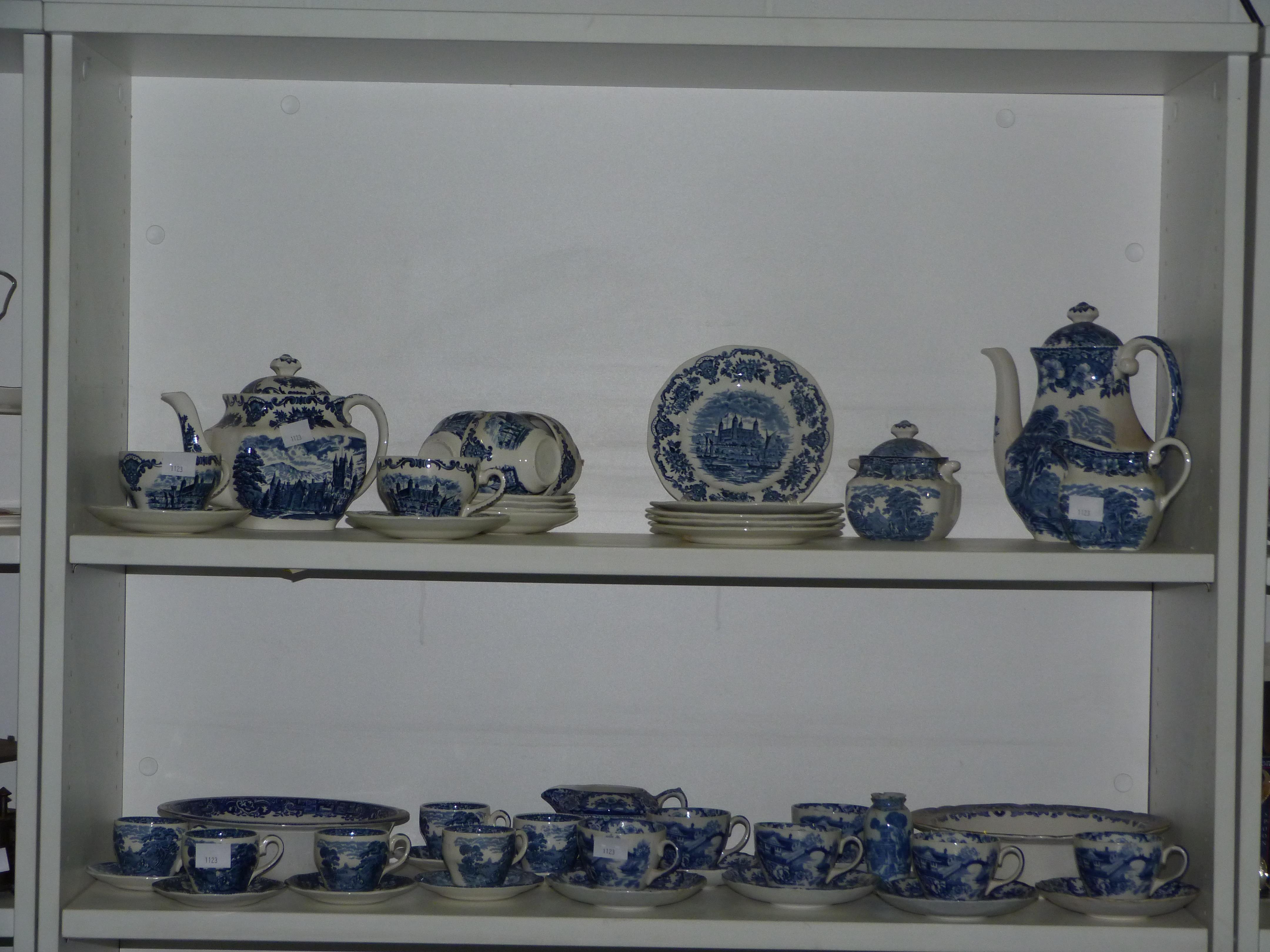 This is a Timed Online Auction on Bidspotter.co.uk, Click here to bid. Four shelves of blue &