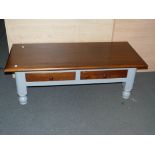 This is a Timed Online Auction on Bidspotter.co.uk, Click here to bid. Large coffee table with two