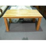 This is a Timed Online Auction on Bidspotter.co.uk, Click here to bid. A large wooden dining